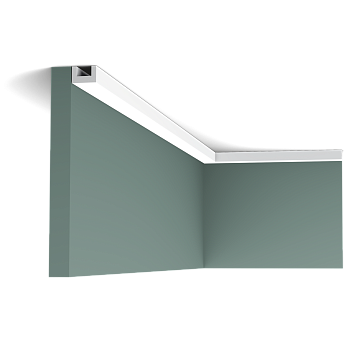 Карниз Orac Decor ДЮРОПОЛИМЕР CX190 U-PROFILE д 2000 x в 20 x ш 30 см